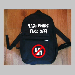 Nazi Punks Fuck Off! Dead Kennedys  jednoduchý ľahký ruksak, rozmery pri plnom obsahu cca: 40x27x10cm materiál 100%polyester